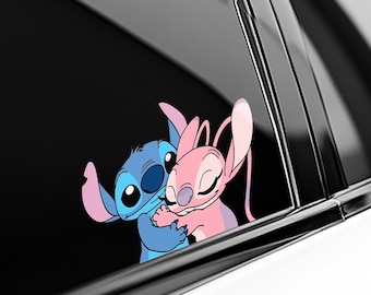 Lilo and Stitch Peeking Peek Peekabo Peekers Bumper Window Vinyl Decal Disney Movie Stickers D2HI35