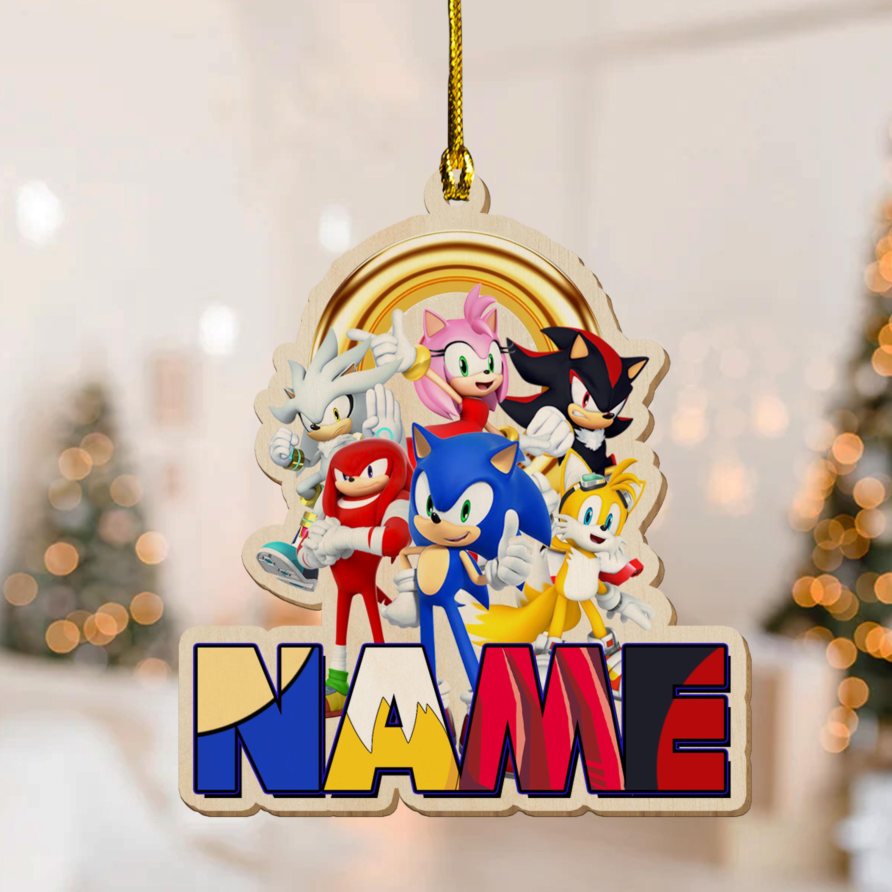 Discover Custom Sonic Ornament, Sonic the Hedgehog 2025, Sonic and Friends Christmas