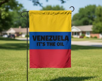 We Stand With Venezuela Protest Garden Flag, Political Flag, Latin America Solidarity, Freedom Statement Flag, Anti Trump B-03012609