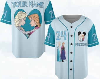 Disney Frozen Baseball Jersey, Disney Frozen Elsa Anna Shirt, Disney Frozen Characters Jersey, Frozen Movie, Disney Princess Jersey NGPH07
