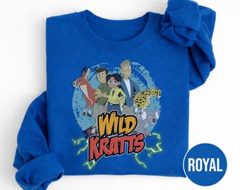 Wild Kratts Birthday Sweatshirt, Wild Kratts Theme Party, Personalized Sweatshirt for kids, Matching Family Sweatshirt Birthday Gift D2O106
