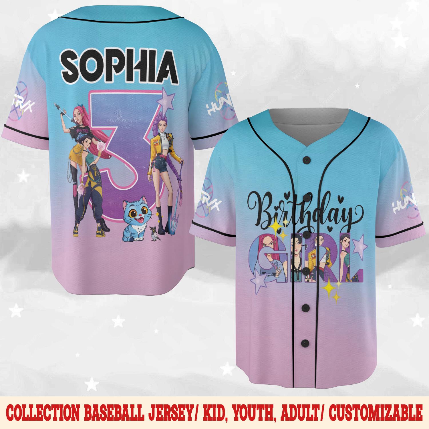 Discover Saja Boys Kpop Demon Hunters Custom Baseball Jersey Shirt, Kpop Boy Band Shirt