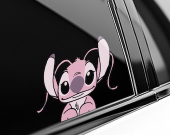 Lilo and Stitch Peeking Peek Peekabo Peekers Bumper Window Vinyl Decal Disney Movie Stickers D2HI34-01