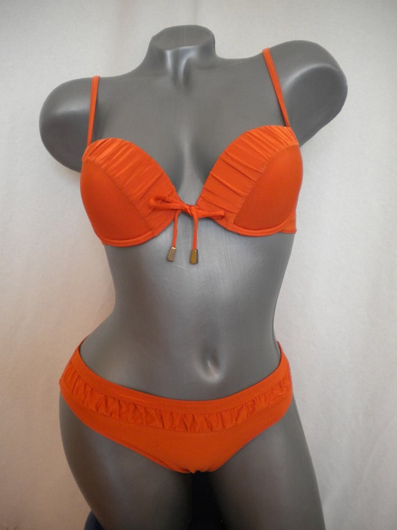 dark orange swimsuit
