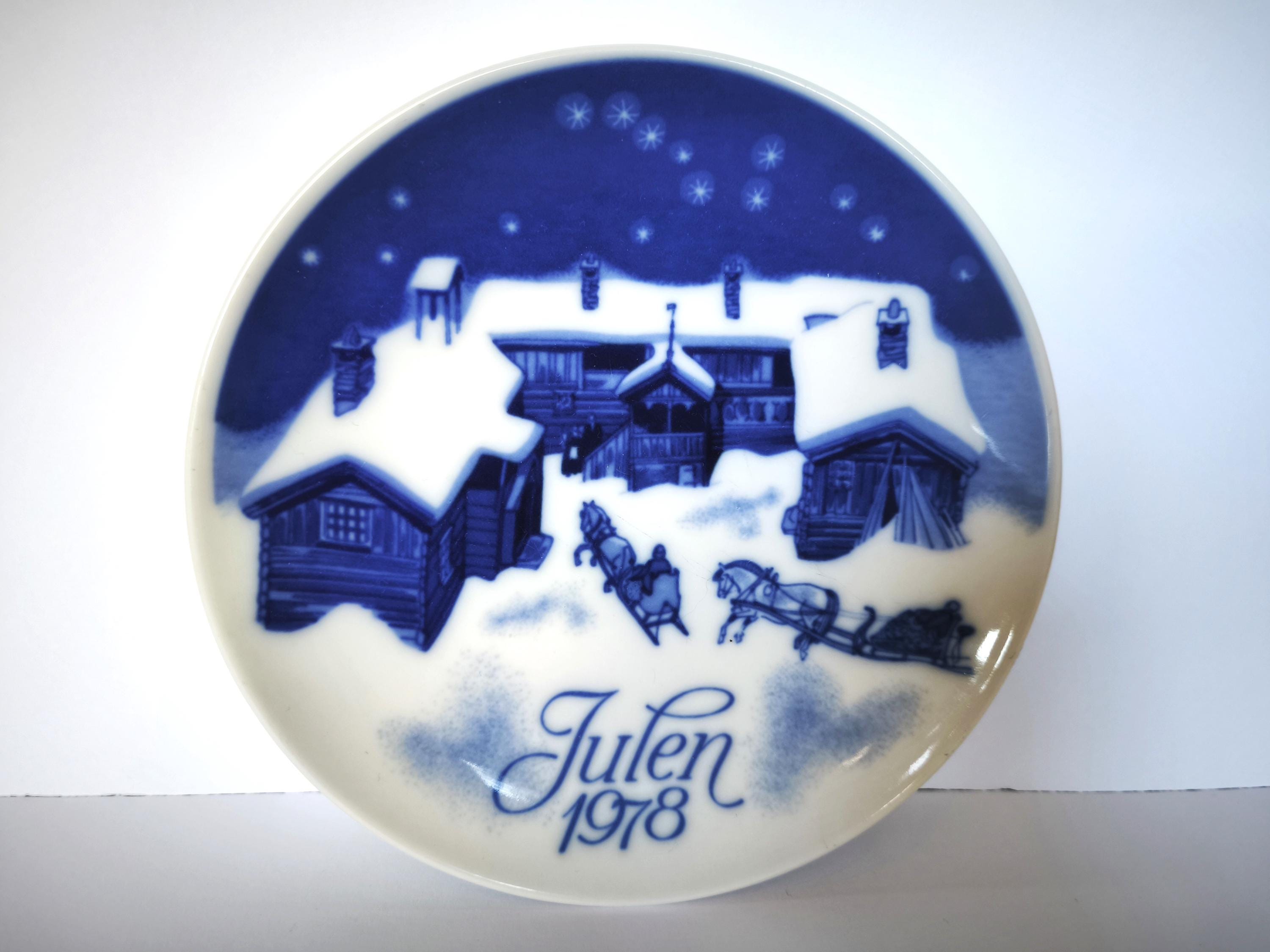 ★美品★ 1969年　ビンテージ　クリスマスプレート　PORSGRUND Porsgrund 1969 - Etsy