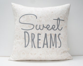 SALE — Pillow Cover - Sweet Dreams, 20x20, woodland animals