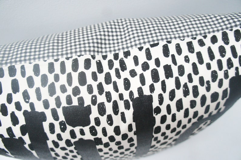 SALE Pillow Cover WILD ONE Pillow Cover, 20x20, Black dots, monochrome image 4