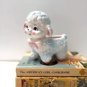Vintage 1950s anthropomorphic lamb planter, MCM Japan