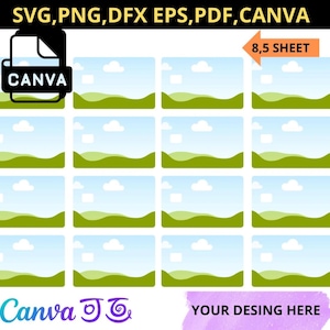 Card Skin Template SVG  Canva – Editable Debit/Credit Sticker Cover for Cricut & Silhouette