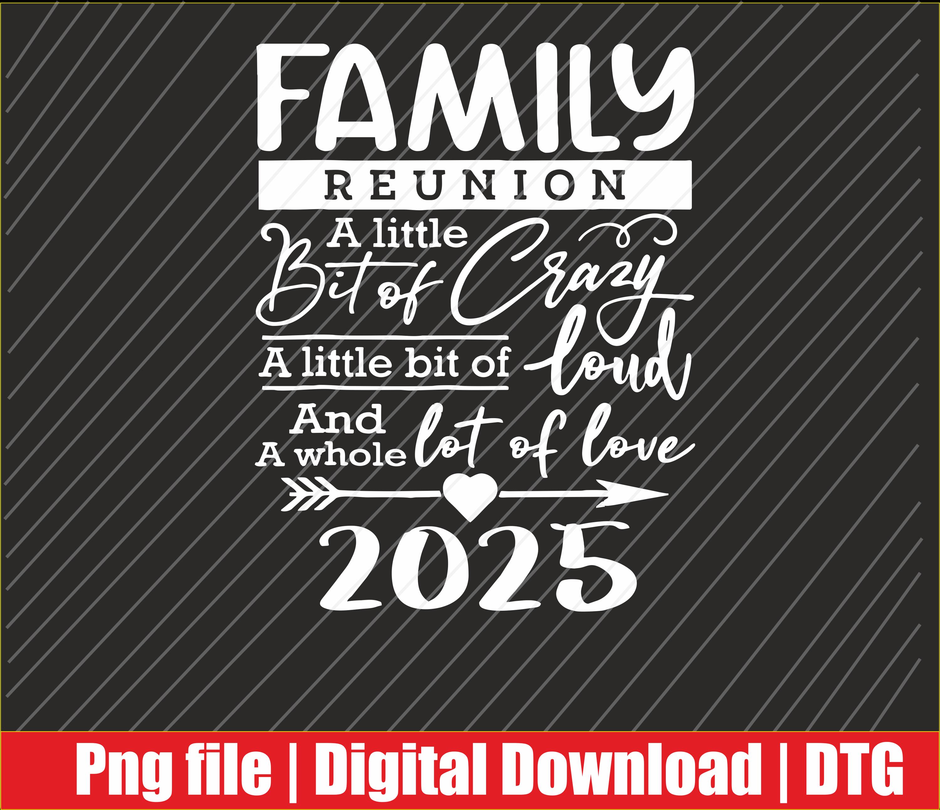 Retro 2025 Family Reunion A Little Bit of Crazy Funny Family Png ...