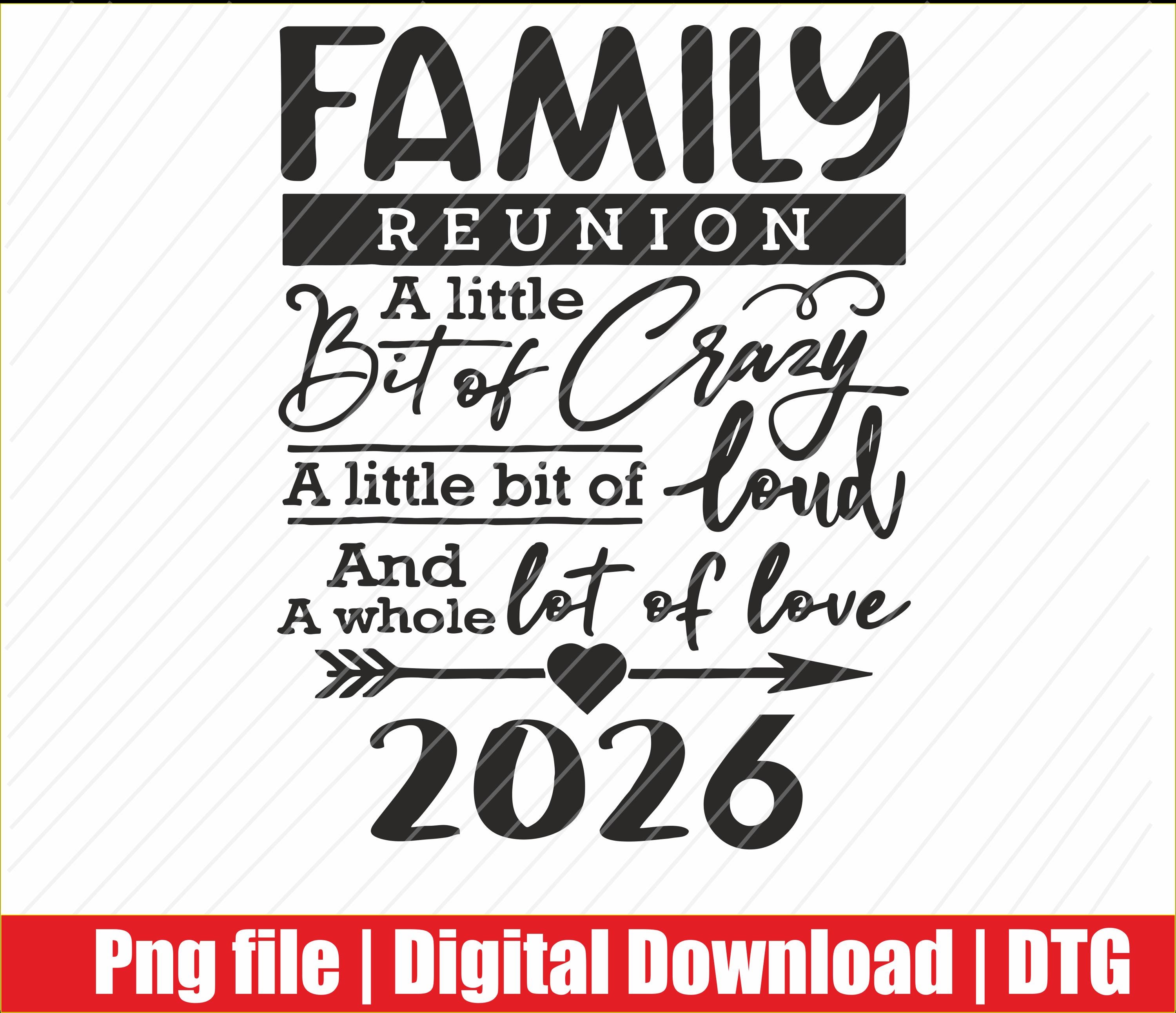 Retro 2026 Family Reunion A Little Bit of Crazy Funny Family Png, Svg ...