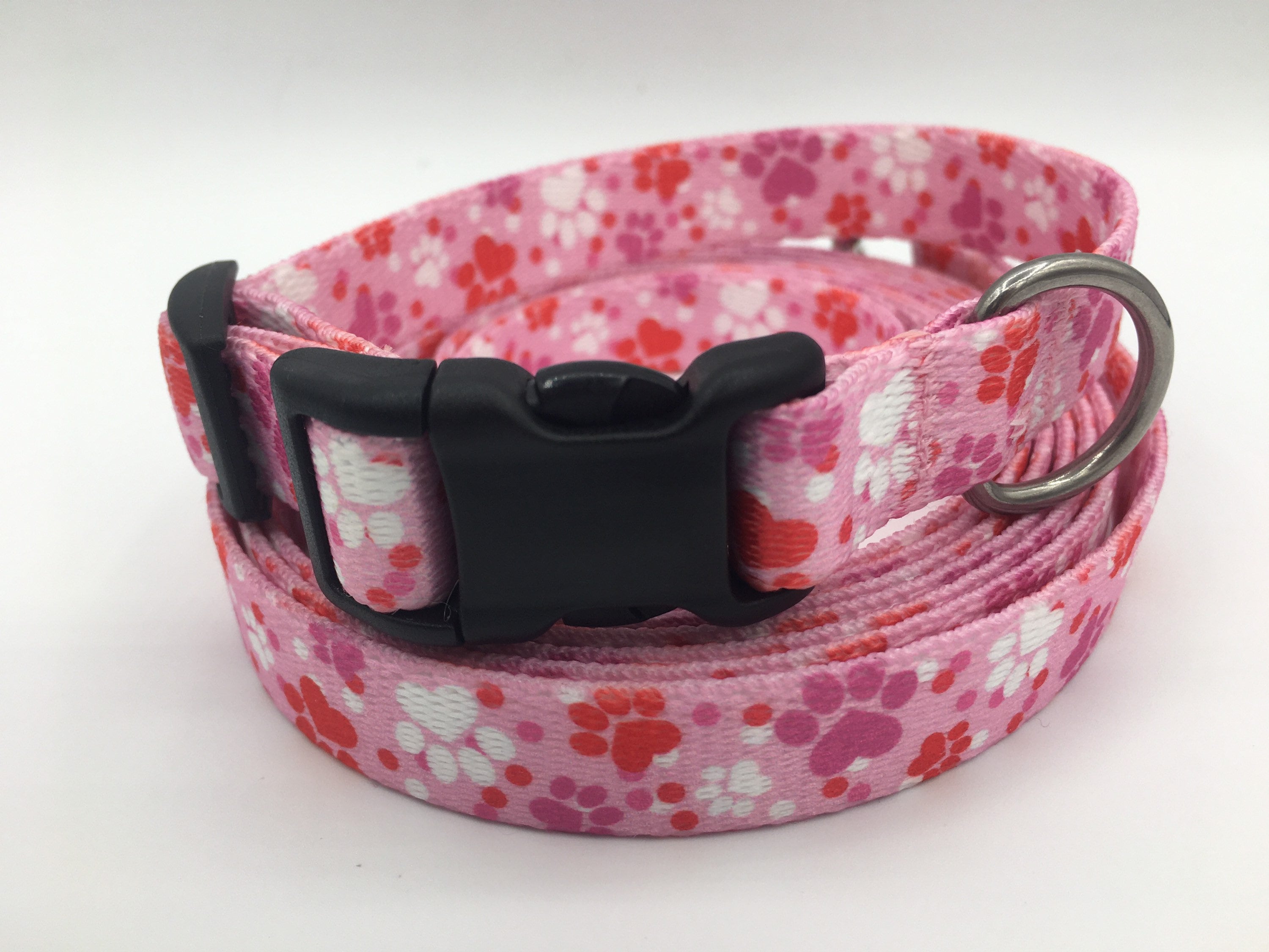 PINK COLLAR & LEASH set cute dog collar for girl girly dog Etsy