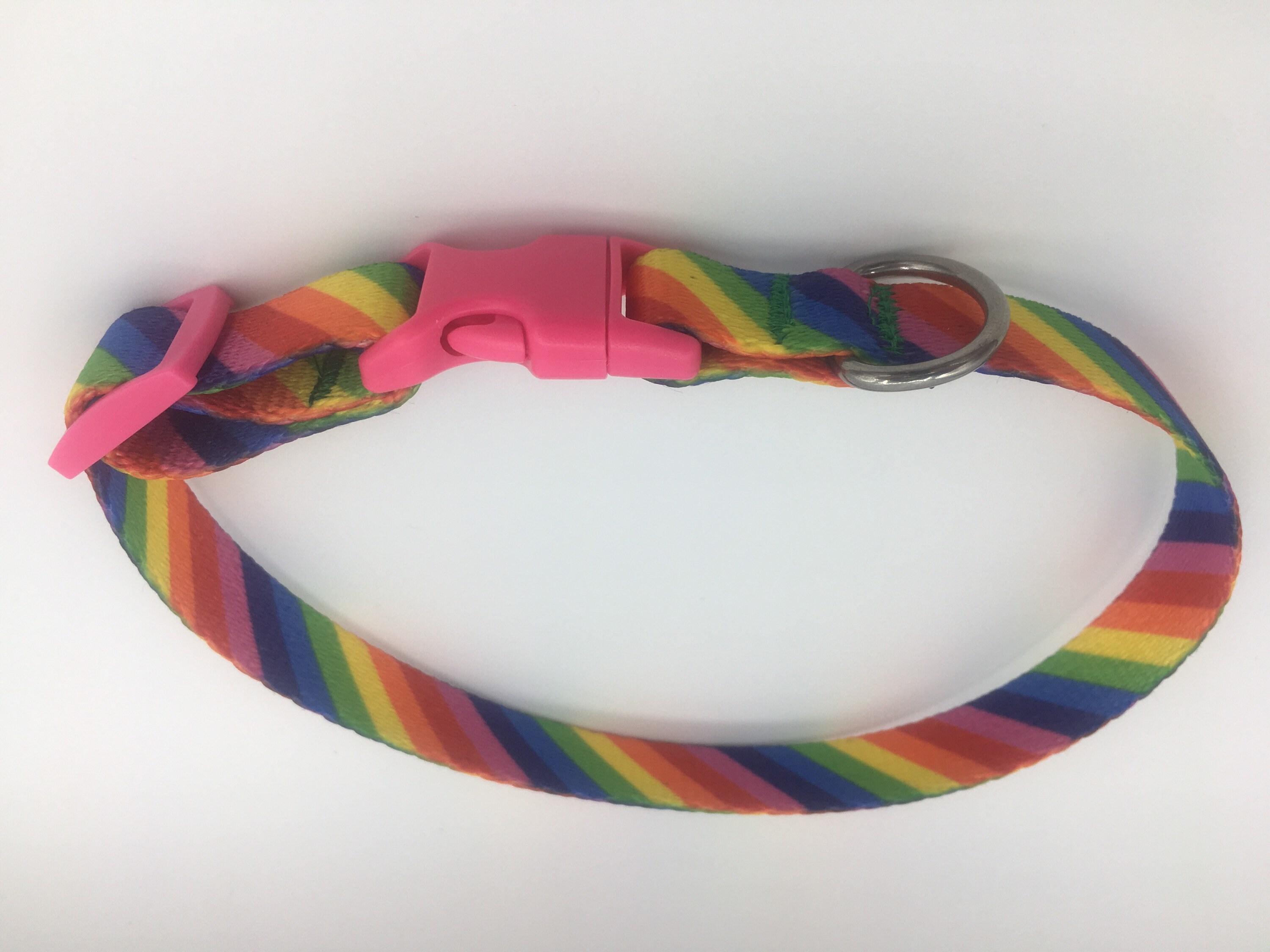 RAINBOW DOG COLLAR available in sizes xxs to xl with a pretty Etsy