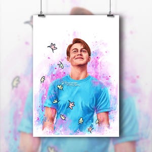 Nick Nelson Heartstopper Illustration Art Print Kit Connor Poster Painting