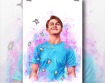 Nick Nelson Heartstopper illustratie Art Print Kit Connor poster schilderij