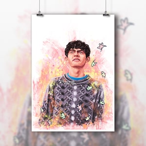 Charlie Spring Heartstopper Illustration Art Print Joe Locke Poster Painting