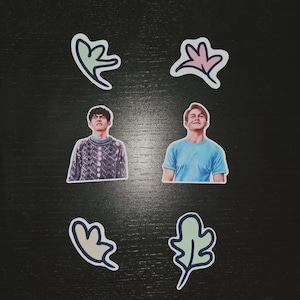 Heartstopper Sticker Set Nick Nelson and Charlie Spring Art Painting Illustration Kit Connor and Joe Locke