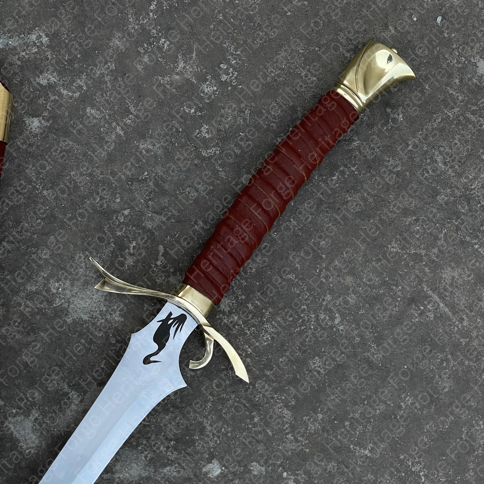Custom Handmade Wheel of Time Heron Mark Sword | Buster Sword With