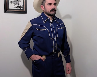 1940s Rex Bell Western Suit – Walking Box Brand, Hollywood Cowboy