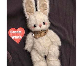 裁縫初心者と裁縫愛好家のためのDIYバニーキット。自分で縫うウサギのぬいぐるみ作りキット。ウサギ好きの彼女へのプレゼントに。