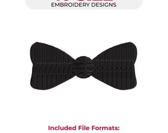 Strikje borduren – Elegant strikdesign – 1 design, 10 maten – Borduurbestanden voor de borduurmachine – Direct te downloaden