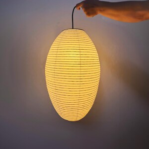 Lampada a sospensione in carta fatta a mano, lampada a sospensione, paralume in stile wabi sabi, decorazione per la casa, arte