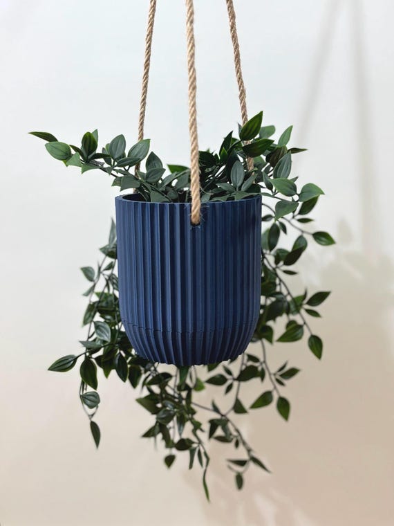 Modern Minimalist Hanging Planter With Hidden Removable Drip Tray for  Drainage - Etsy Israel