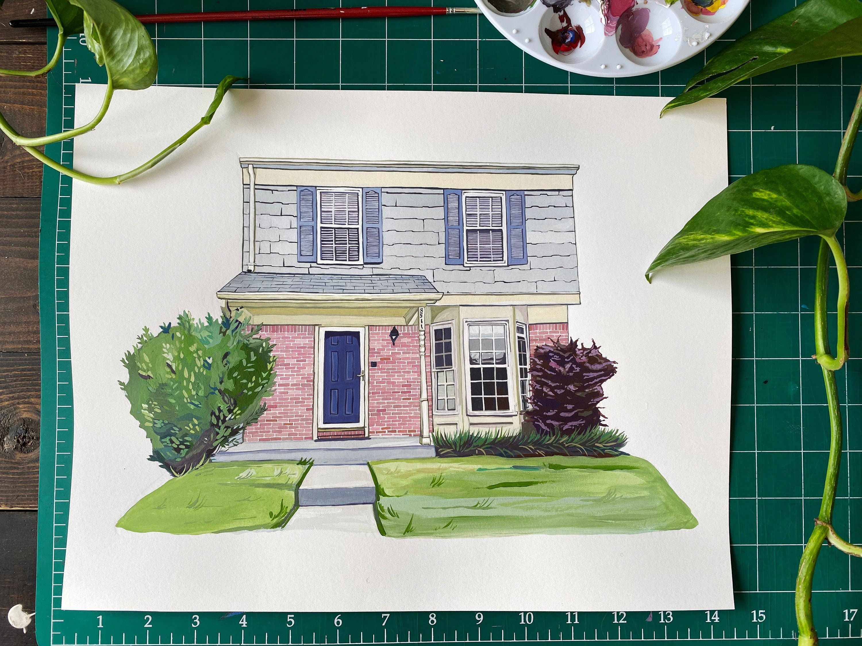 Custom House Painting New Home Gift Custom Christmas Etsy