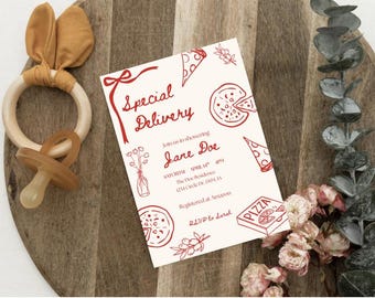 Special Delivery Baby shower invitation