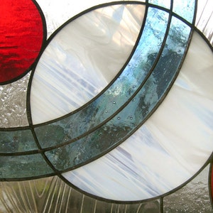 Panel de vidriera Estudio de dieciséis círculos en color 16 x 30 imagen 4