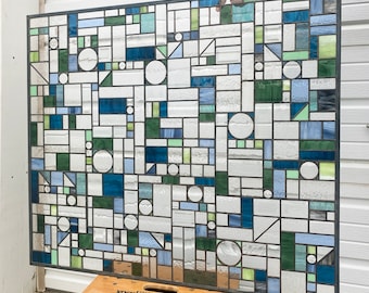 Custom Mission Style Blue Green #5  - 40" x 34"