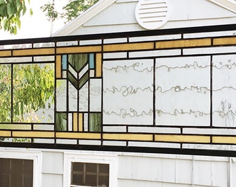 Gallery Glass Class: Susan's Craftsman Style Dining Room Windows   Craftsman style dining room, Window stained, Stained glass window panel