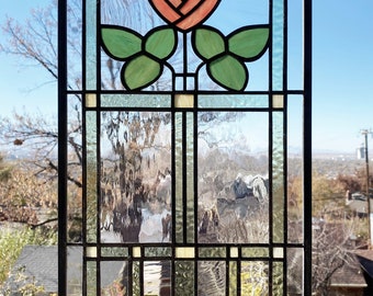 Prairie School Style Rennie Macintosh Rose -19" x 11"