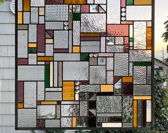 Mission Style Geo in warm custom tones --24"  x 24"