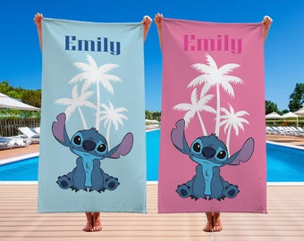 Disney Stitch Towel, Stitch Towel, Stitch Balloons Towel, Stitch Snacks Towel, Disney Towel, Stitch Lover
