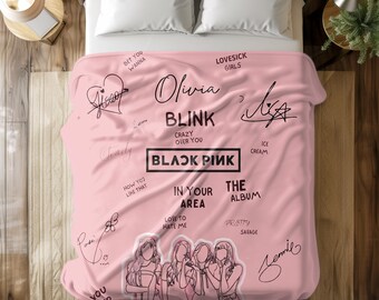 Blackpink Photo Blanket,Personalized Blackpink blanket,Personalized Blanket,for Kids Blanket, girl Blanket, girls Blanket,for Music Lovers