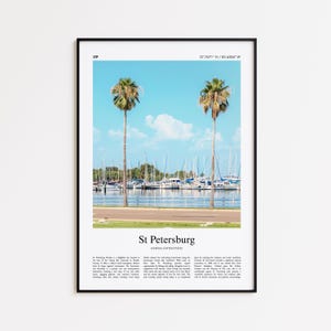 St Petersburg Color Print, St Petersburg Real Photo Poster, St Petersburg Travel Poster Gift, Florida, United States, USA, Wall Art Print