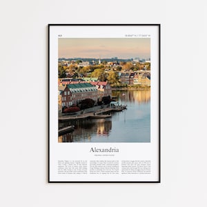 Alexandria Color Print, Alexandria Real Photo Poster, Alexandria Travel Poster Gift, Virginia, United States, USA, Wall Art Print