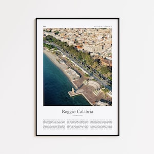 Reggio Calabria Color Print, Reggio Calabria Real Photo Poster, Reggio Calabria Travel Poster Gift, Calabria, Italy, Wall Art Print