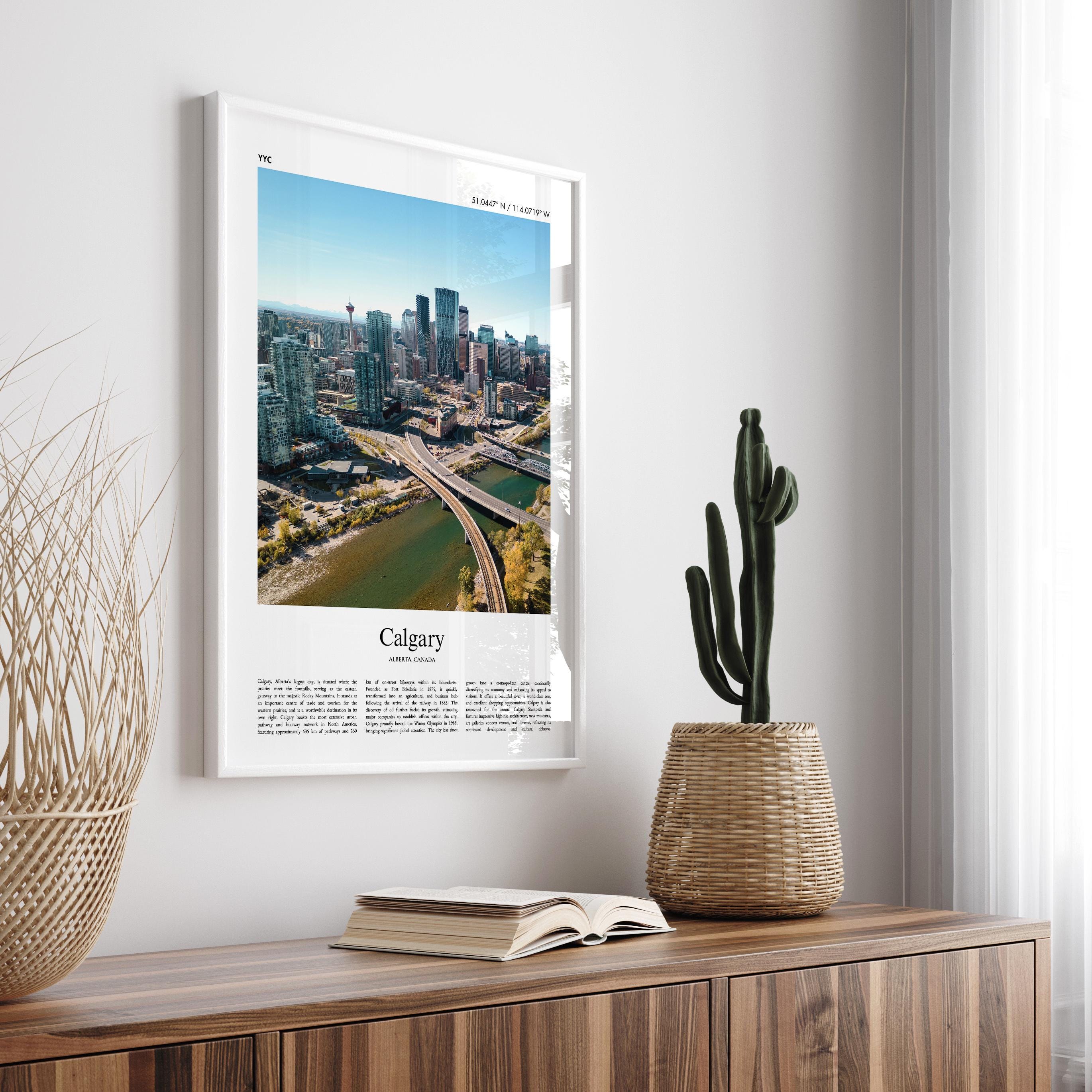 Calgary Color Calgary Color Print, Calgary Real Photo Poster, Calgary Travel Poster ...