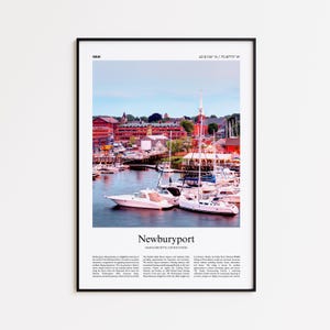 Newburyport Color Print, Newburyport Real Photo Poster, Newburyport Travel Poster Gift, Massachusetts, United States, USA, Wall Art Print