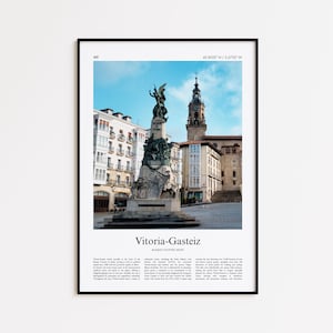 Vitoria-Gasteiz Color Print, Vitoria-Gasteiz Real Photo Poster, Vitoria-Gasteiz Travel Poster Gift, Basque Country, Spain, Wall Art Print