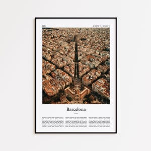 Barcelona Color Print, Barcelona Real Photo Poster, Barcelona Travel Poster Gift, Spain Travel poster, Minimal City Print, Wall Art Print