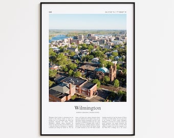 Wilmington Color Print, Wilmington Real Photo Poster, Wilmington Travel Poster Gift, North Carolina, United States, USA, Wall Art Print
