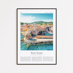 Saint-Tropez Color Print, Saint-Tropez Real Photo Poster, Saint-Tropez Travel Poster Gift, Provence-Alpes-Côte d'Azur, France