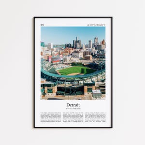 Detroit Farbdruck, Detroit Fotodruck, Detroit Reise Poster Geschenk,Michigan, Vereinigte Staaten, USA Reise Poster, Minimal Stadt Druck