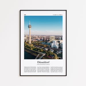 Düsseldorf Color Print, Düsseldorf Real Photo Poster, Dusseldorf Travel Poster Gift, North Rhine-Westphalia, Germany, Wall Art Print