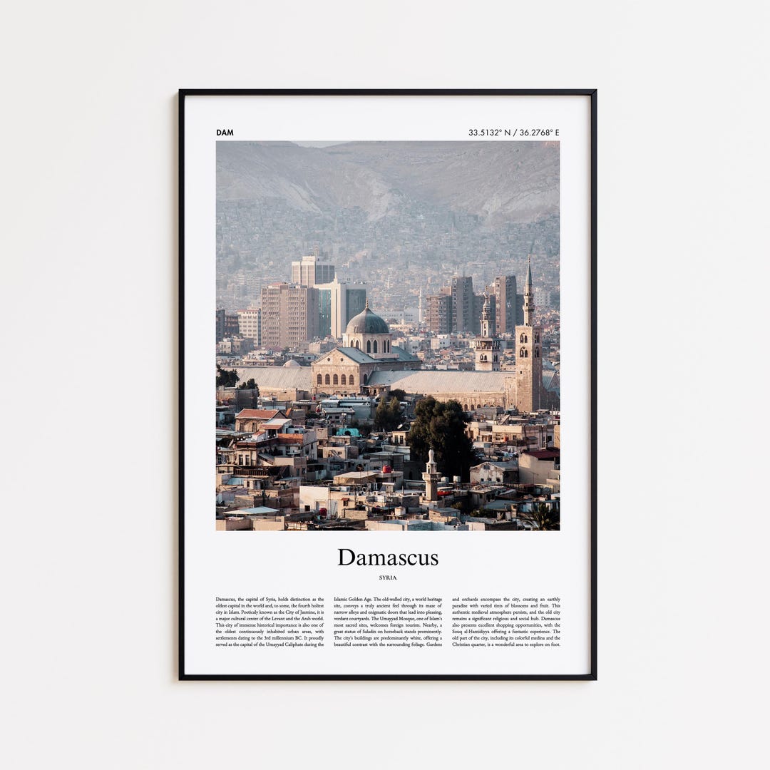 Damascus Color Print, Damascus Real Photo Poster, Damascus Travel Poster  Gift, Syria Travel Poster, Minimal City Print, Wall Art Print - Etsy, image size:1080x1080