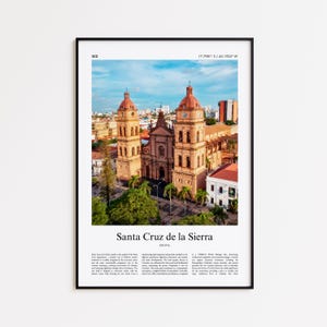 Santa Cruz de la Sierra Color Print, Santa Cruz de la Sierra Real Photo Poster, Santa Cruz de la Sierra Travel Poster Gift, Bolivia