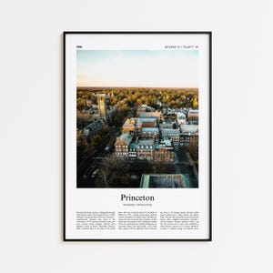 Princeton Color Print, Princeton Real Photo Poster, Princeton Travel Poster Gift, New Jersey, United States, USA, Wall Art Print